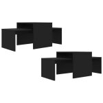 Ensemble de tables basses - kimiss - noir - aggloméré - design - laqué Ensemble de tables basses - kimiss - noir - aggloméré - design - laqué