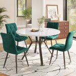 Ensemble table et chaises - cdisplay - 4 chaises - pour salle � manger cuisine salon