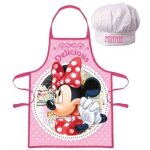Ensemble tablier et toque - disney - minnie - rose - taille unique - synth�tique