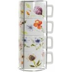 Ensemble de tasses  caf - dkd home decor - multicolore - mtal - dolomite - 260 ml (4 pcs)