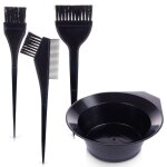 Ensemble teinture cheveux - eleganza - 4 pi�ces - bol avec mesure - 2 pinceaux 20 cm - pinceau avec peigne ...