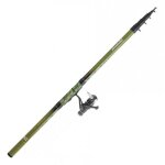 Ensemble de pche - daiwa - megaforce - canne tlrglable 400 cm - moulinet q820rm - pche  la truite ...