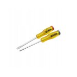Ensemble de tournevis � frapper - dewalt - 2 pi�ces - 130 mm - tournevis plat 8 mm - tournevis cruciforme ...