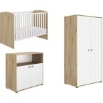 Ensemble trio lit bébé 60x120 + commode 2 portes + armoire 2 portes arthur - galipette Ensemble trio lit bébé 60x120 + commode 2 portes + armoire 2 portes arthur - galipette