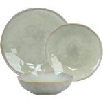 Wehome - service de vaisselle c�ramique 18 pi�ces (6 pers. ) vert motif fleurs compatible lave - vaisselle ...