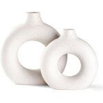 Ensemble de vases pampas vases cr�atifs pour la d�coration moderne de la maison vase fait � la main blanc ...