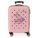 Valise enfant - enso - friends together - 55 x 38 x 20 cm - rose - 4 roues