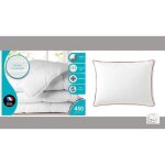 Couette blanche anti - acariens - europenne - 140x200 cm - fibre creuse polyester
