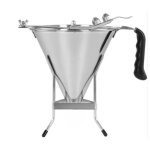 Entonnoir � piston p�tisserie 18l - distributeur de p�te inox - dosage pr�cis