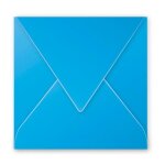 Enveloppe - clairefontaine - pollen - 120g - 140x140 mm - bleu turquoise - paquet de 20