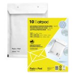 Enveloppes � bulles - 17x225cm - r�f�rence c - auto adh�sive - lot de 10 - gpv