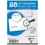Enveloppe - clairefontaine - claircode - 114x162 mm - 80g - paquet de 25
