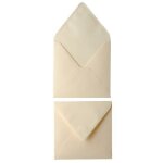 Enveloppe pollen 14x14 120g ivoire - paquet de 20 Enveloppe pollen 14x14 120g ivoire - paquet de 20