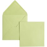 Enveloppes pollen - clairefontaine - 14x14 cm - vert bourgeon - paquet de 20 - 120 g
