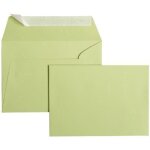 Enveloppes c6 - clairefontaine - pollen - 120g - vert bourgeon - paquet de 20