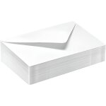 Enveloppes - blanche - 90x140mm - pour cartes de visite - paquet de 50 - gpv