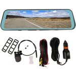 Eosnow 10in r�troviseur dash cam vision nocturne avant arri�re cam�ra image de recul conduite enregistreur ...