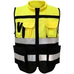 Eosnow gilet de s�curit� r�fl�chissant fermeture �clair haute visibilit� col souple avant s�curit� avec ...