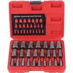 Eosnow kit dextraction de vis endommag� 25 pi�ces extracteur de goujons de boulons hexagonaux en acier ...
