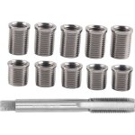 Eosnow outil de r�paration de filetage de bougie dallumage boulon m10x1. 0 + m12x1. 0 kit de mat�riel ...