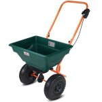 Epandeur 20 l grandes roues rgulation quantit graines engrais sable jardin gazon extrieur