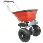 Epandeur de sel pouss en inox greenstar - capacit maximale 36 kg - pneus 12