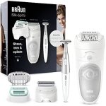 pilateur lectrique - braun - silk - pil 5 - 28 pincettes - tte de rasage - massage confortable