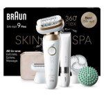 Epilateur lectrique braun epilateur silk epil 9 flex 9 - 481 3d blanc - or
