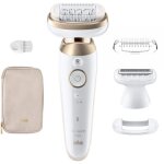 pilateur lectrique - braun - silk - pil 9 flex - pilation facile - 9 - 041 3d - blanc / dor