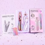 pilateur lectrique portable 2 - en - 1 sourcils visage et corps pour femmerasoir pour pilation indolore ...