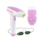 pilateur  lumire pulse ipl - 100 - rose - dtruit le poil  la racine - tous types de peau - rglable ...