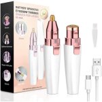 Epilateur sourcil rasoir lectrique femme - 2 en1 pilateur visage femme am d. (blanc)