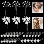 pingles  cheveux - accessoire cheveux - 30pcs - strass et perles - design lger - mariage