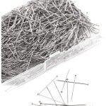 Épingles à coudre - non spécifié - 1000 pièces - 25mm - tête satinée - couleur gris Épingles à coudre - non spécifié - 1000 pièces - 25mm - tête satinée - couleur gris