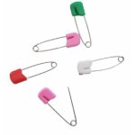 pingles  nourrice - filouface - lot de 5 - 4 cm - couleur alatoire - sret pour lange