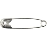 Épingles à nourrice en métal - argent - 06 x 22 mm - 100 pcs Épingles à nourrice en métal - argent - 06 x 22 mm - 100 pcs