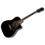 Epiphone aj - 220sce guitare �lectro - acoustique ebony