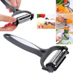Eplucheur 3 en 1 epluche lgumes triple lames ple agrume en acier inoxydable pour lgumes / fruits / ...
