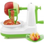 �plucheur de fruit - �pluche pomme - multifonction - acier inoxydable - vert - design stable