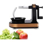 Eplucheur de pommes et légumes automatique homly - lame en acier inoxydable super tranchante - noir Eplucheur de pommes et légumes automatique homly - lame en acier inoxydable super tranchante - noir