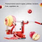 Éplucheur de pommes manuel multifonction en acier inoxydable carottier de légumes aux fruits fournitures ... Éplucheur de pommes manuel multifonction en acier inoxydable carottier de légumes aux fruits fournitures ...