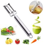 Éplucheur de légumes - multifonctionnel - acier inoxydable - argent - 21. 5cm - compatible lave - vaisselle ... Éplucheur de légumes - multifonctionnel - acier inoxydable - argent - 21. 5cm - compatible lave - vaisselle ...