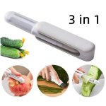 �plucheur de l�gumes - multifonctionnel - acier inoxydable - design ergonomique - couleurs vari�es