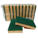 �ponge - fratelli onofri - tampon vert sur �ponge - double face r�curante - vert - 13 x 84 x 24 cm