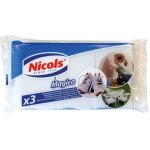 �ponge gommante - nicols - magico - lot de 3 - efface tout - dimensions 119x69x29mm
