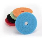 ponge de polissage 5 pices 150mm hex logic polissage pad ponge polir kit pour voiture ponage125mm ...