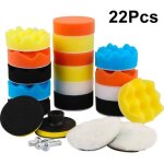 �ponge de polissage - zgeer - kit de polissage auto - 22 pcs - 100mm - haute densit�
