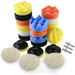 �ponge de polissage pour voiture kit d�ponge de polissage avec adaptateur de foret m10 jeu de 25 tampons ...