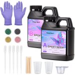 Epoxy r�sine kit 946ml / 32oz r�sine epoxy transparente en volume 1:1 pour art coulage moule resine tableau ...