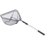 puisette de pche triangulaire finition fine rtractable 340g 52. 5 - 150cm filet  poigne extensible ...